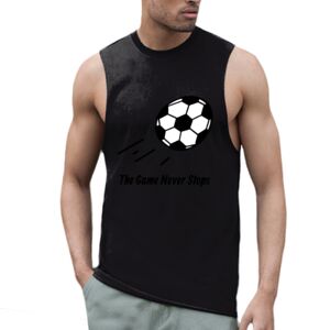 High neck slash armhole vest Thumbnail