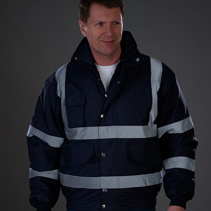 Yoko Hi-Vis Classic Bomber Jacket Thumbnail