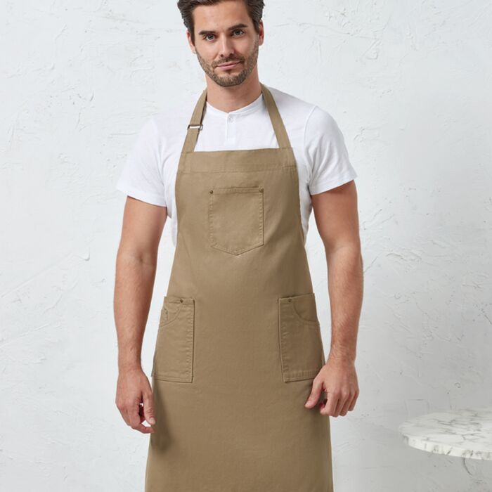 Premier Cotton Chino Bib Apron Thumbnail
